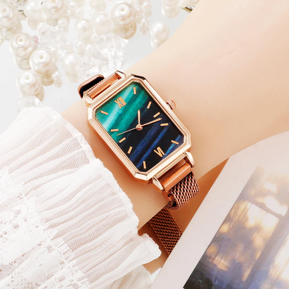 Women Watches Fashion Square Ladies