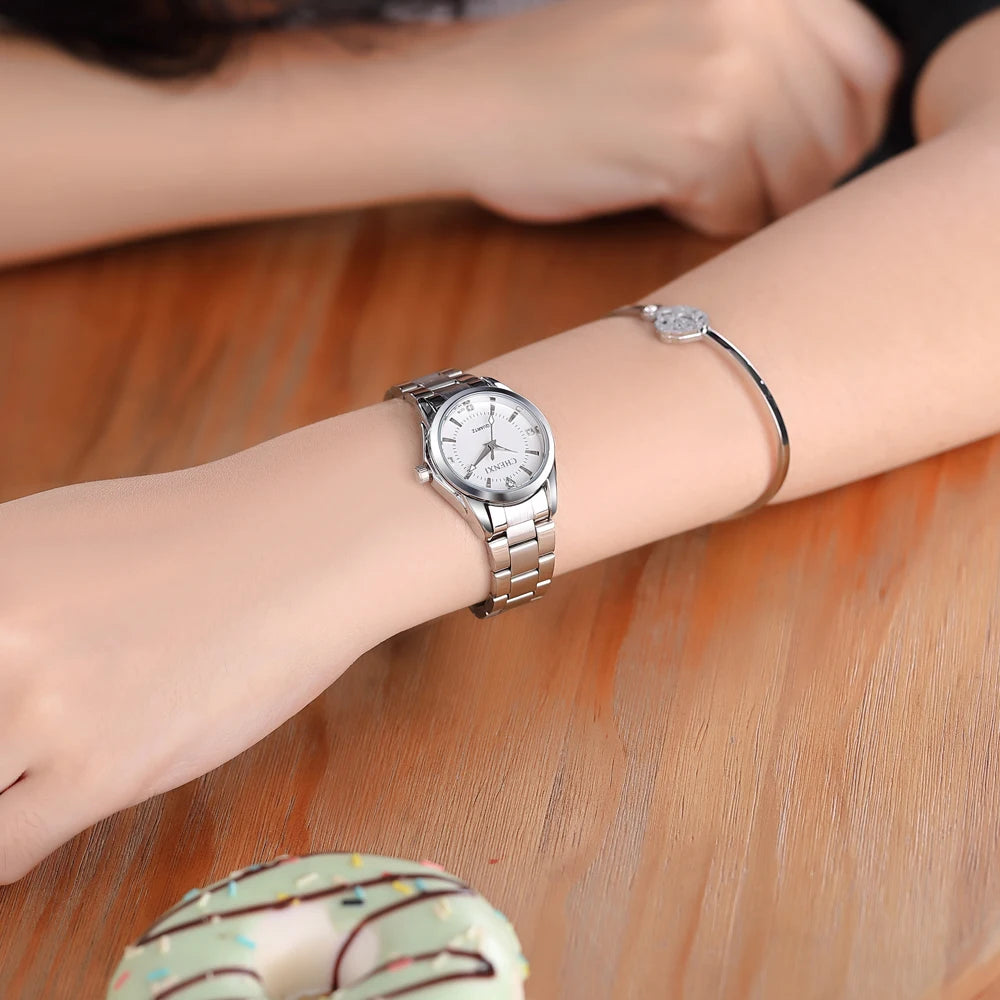 Women's Watch Simple Design Luxury Stainless Steel Women Gift for Ladies